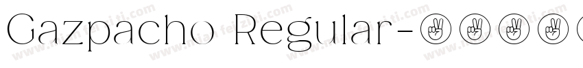 Gazpacho Regular字体转换